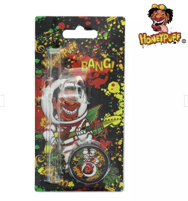Kit fumeur HoneyPuff Pipe en verre + Grinder
