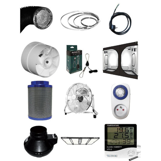 Kit de culture indoor - 240x120cm - Led Quantum 680W